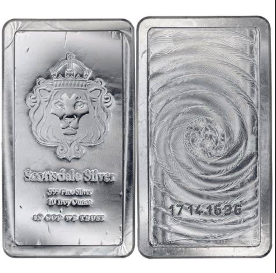 10oz bar .999 Silver