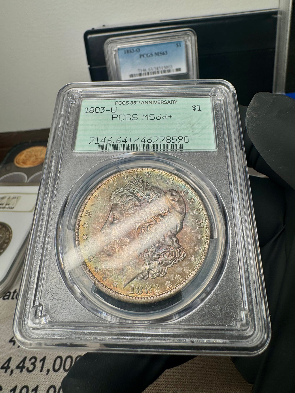 Graded Morgan dollar PCGS or NGC